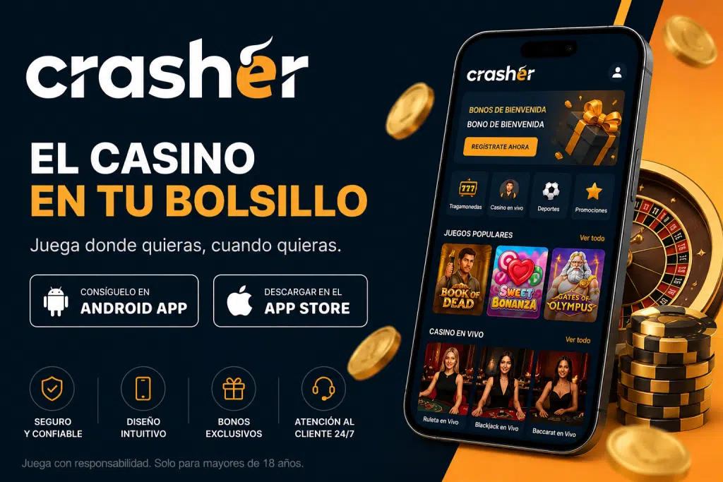 Crasher Versión móvil y aplicación